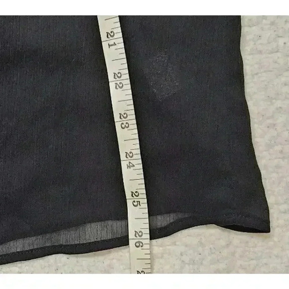 Nordstrom Rack DR2 Long balloon Sleeve Blouse Top sheer lined Size Medium NWT - Picture 6 of 11